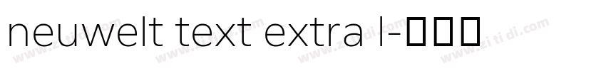 neuwelt text extra l字体转换